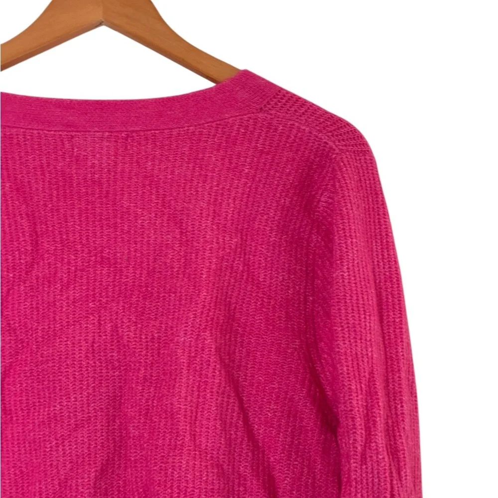 Vigoss | Like new bright pink knit boxy sleeve knit cardigan sweater - Picture 9 of 12